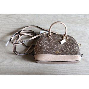Coach ultra mini glitter crossbody in Sierra